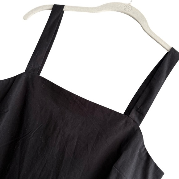 Banana Republic Shift Sun Dress Embroidered Bold Floral Black Tan Size S - Picture 6 of 12